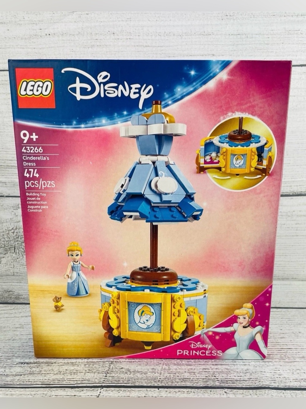 LEGO Disney Cinderella's Dress 43266 Toy Building Kit 474 pcs NEW